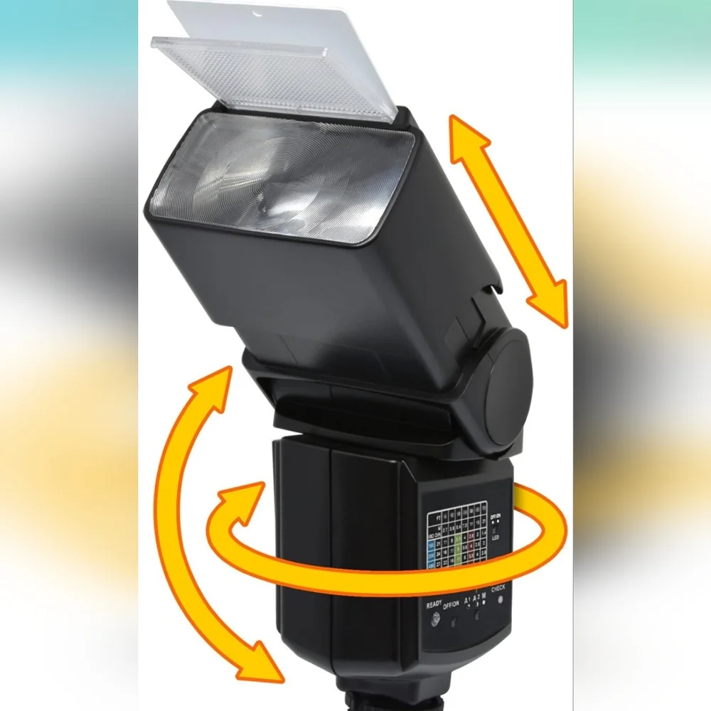 Precision Design DSLR450V High Power Auto Flash with LED Video Light